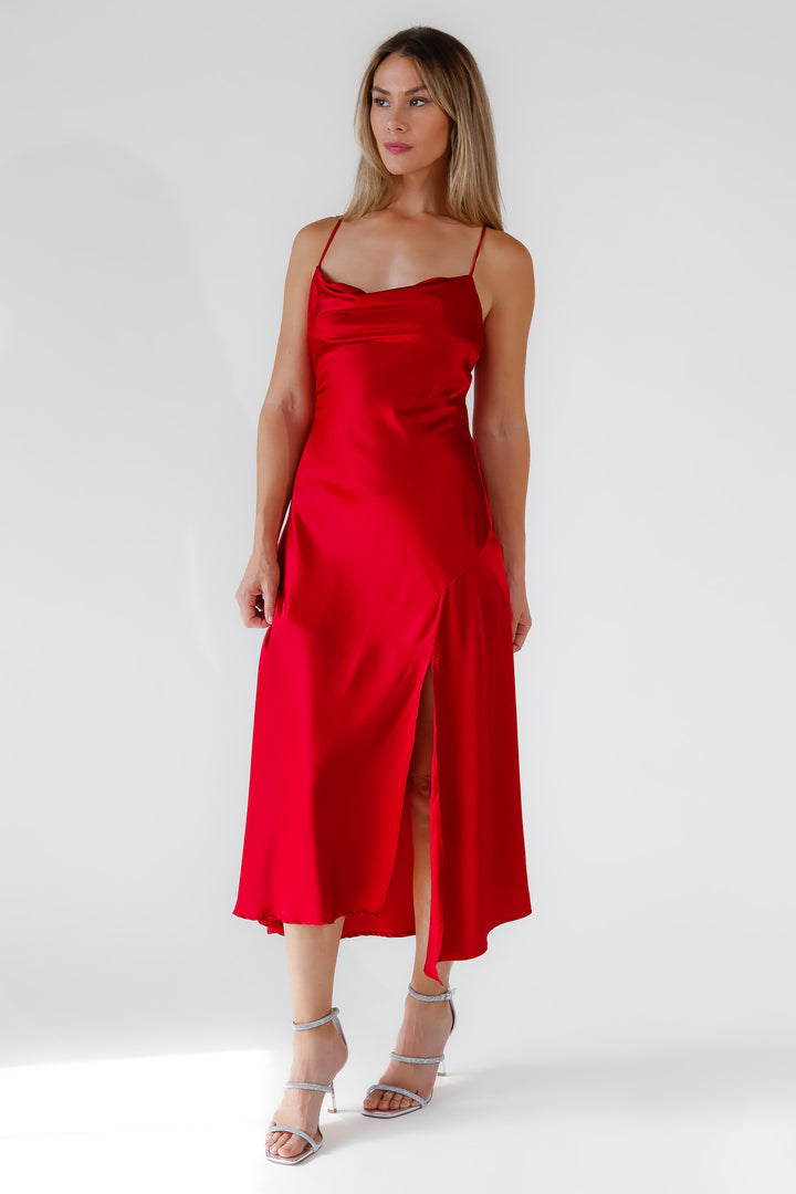 ASTR The Label Gaia Red Dress - Final Sale