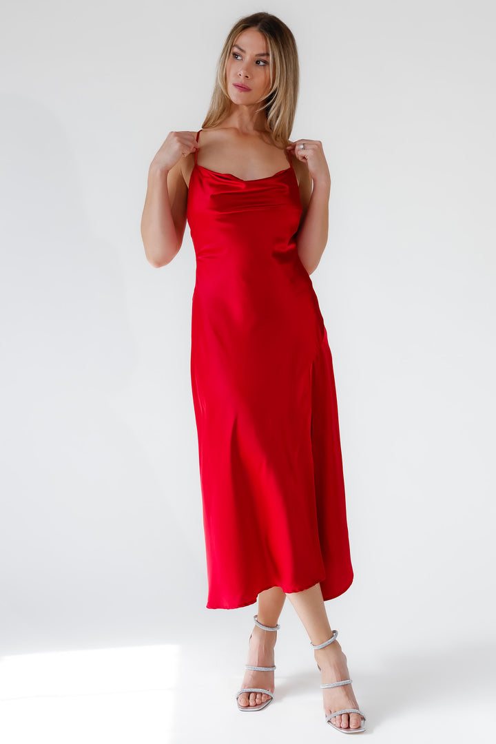 ASTR The Label Gaia Red Dress