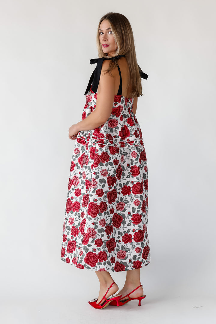 Berklyn Roses Jacquard Midi Dress