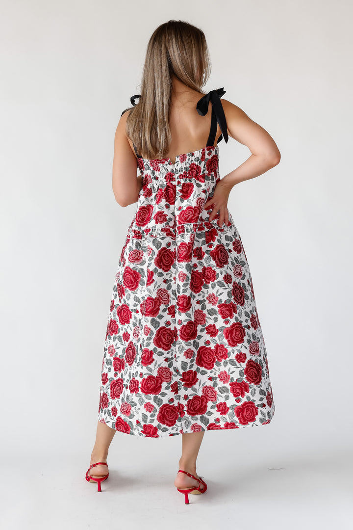 Berklyn Roses Jacquard Midi Dress