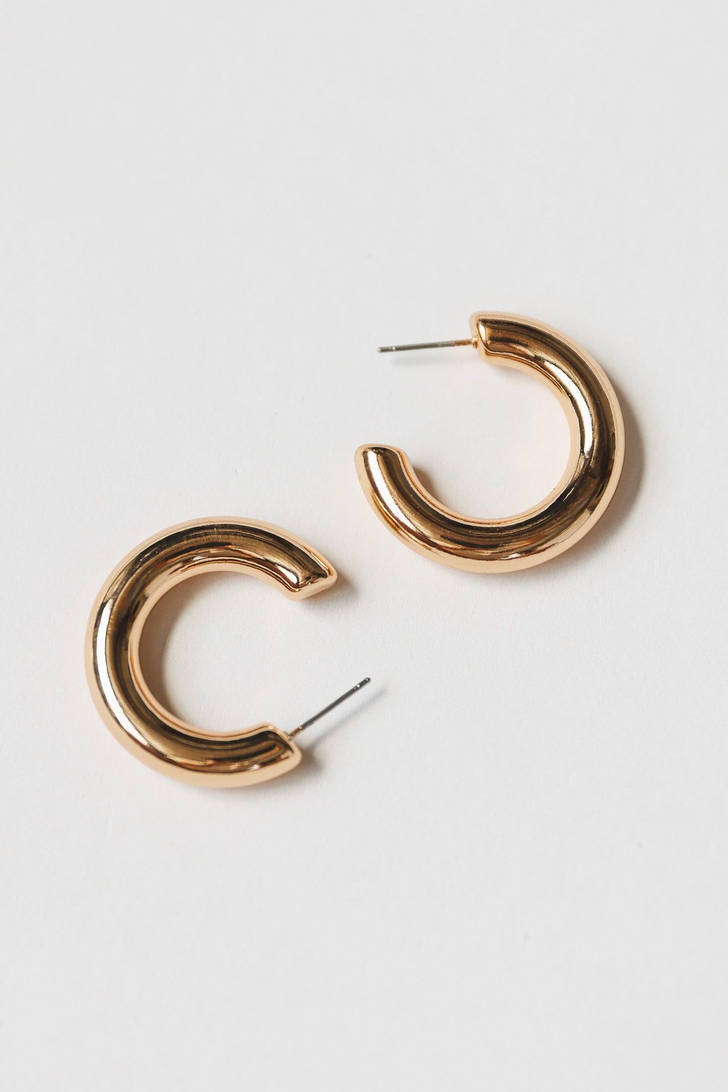 Betty Gold Shiny Earrings - Final Sale