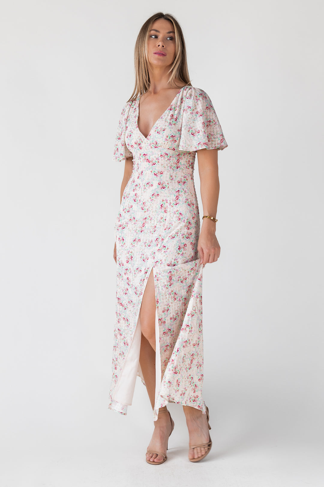 Birdie Blush Floral Maxi Dress