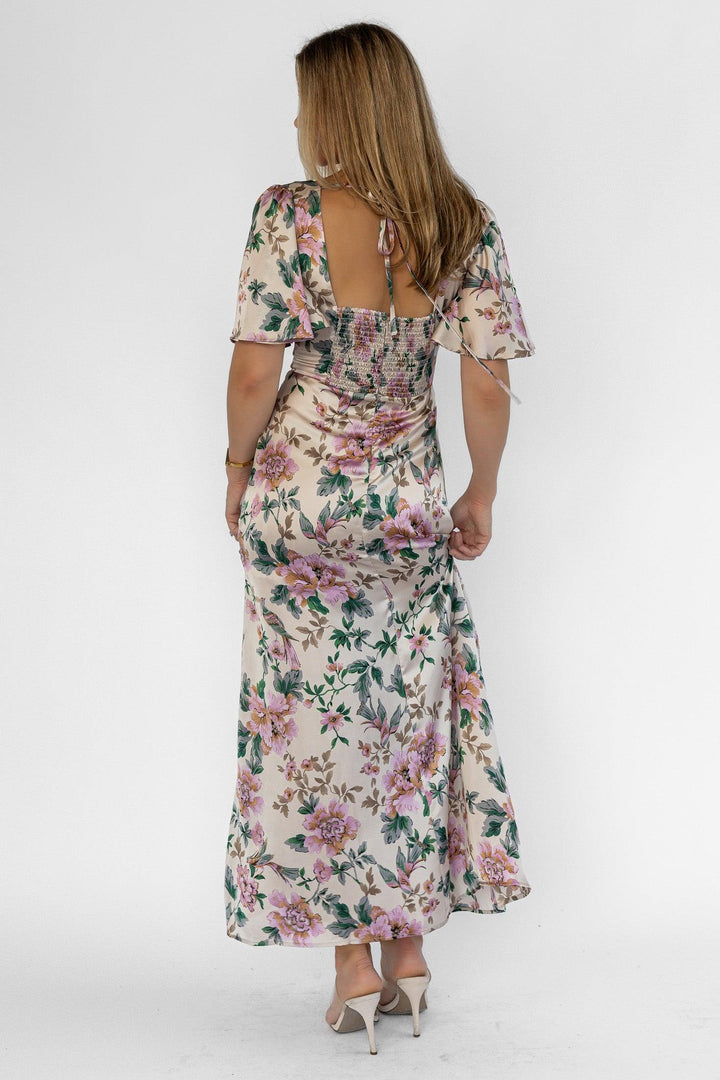 Birdie Pink Floral Maxi Dress