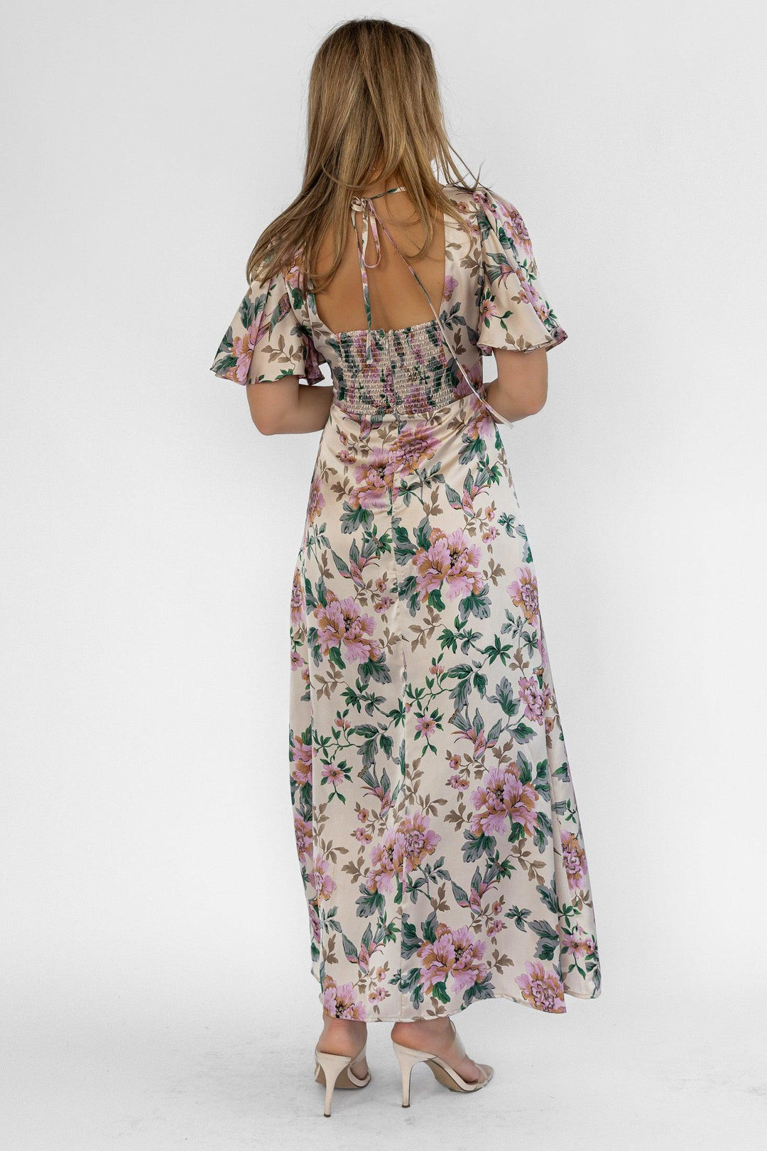 Birdie Pink Floral Maxi Dress