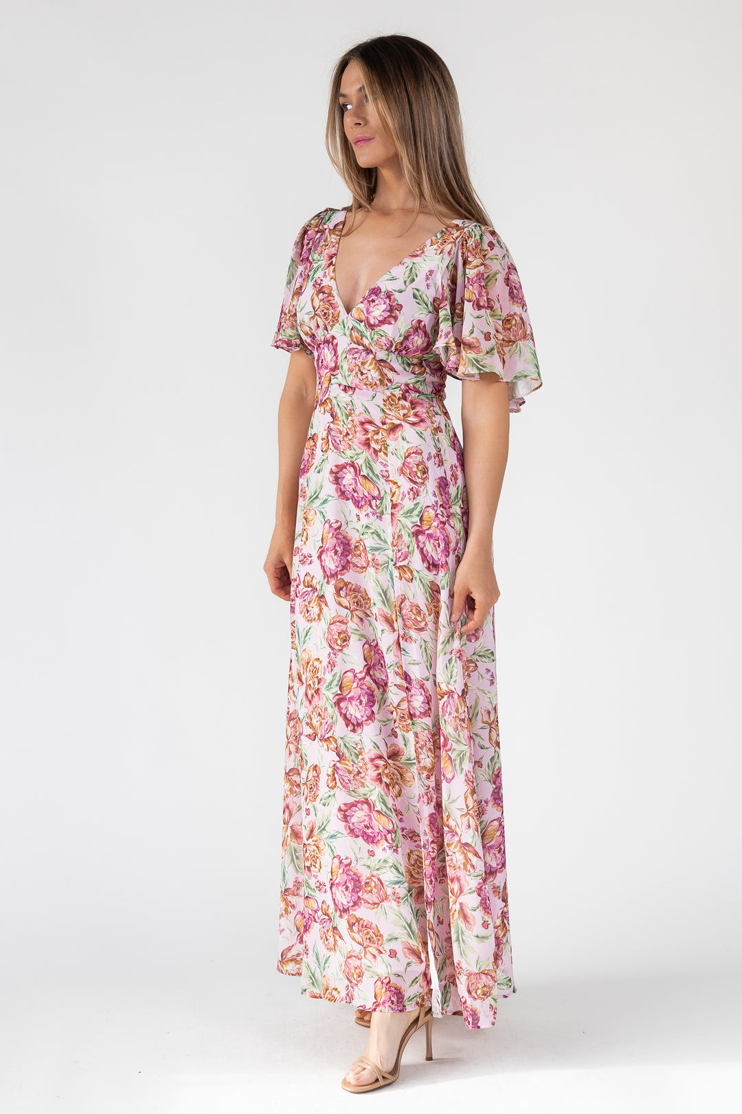 Birdie Veiled Floral Maxi Dress