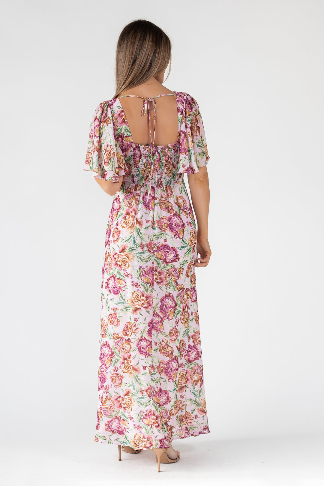 Birdie Veiled Floral Maxi Dress