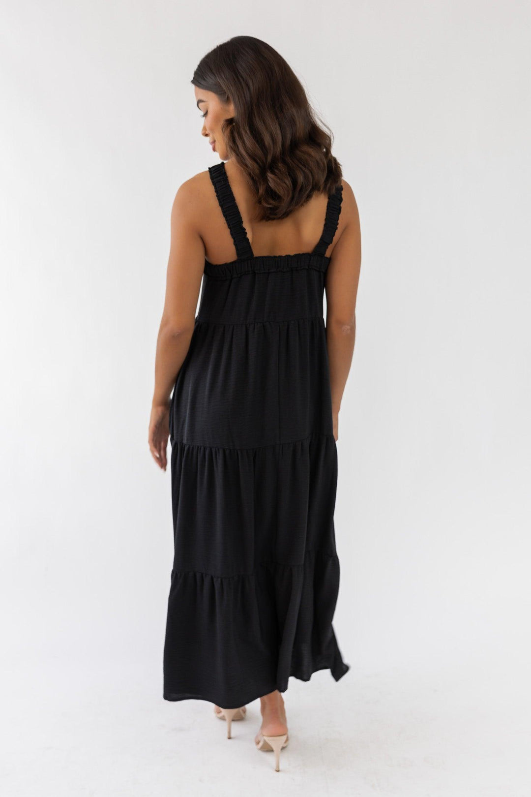 Brenna Black Halter Maxi Dress - Final Sale