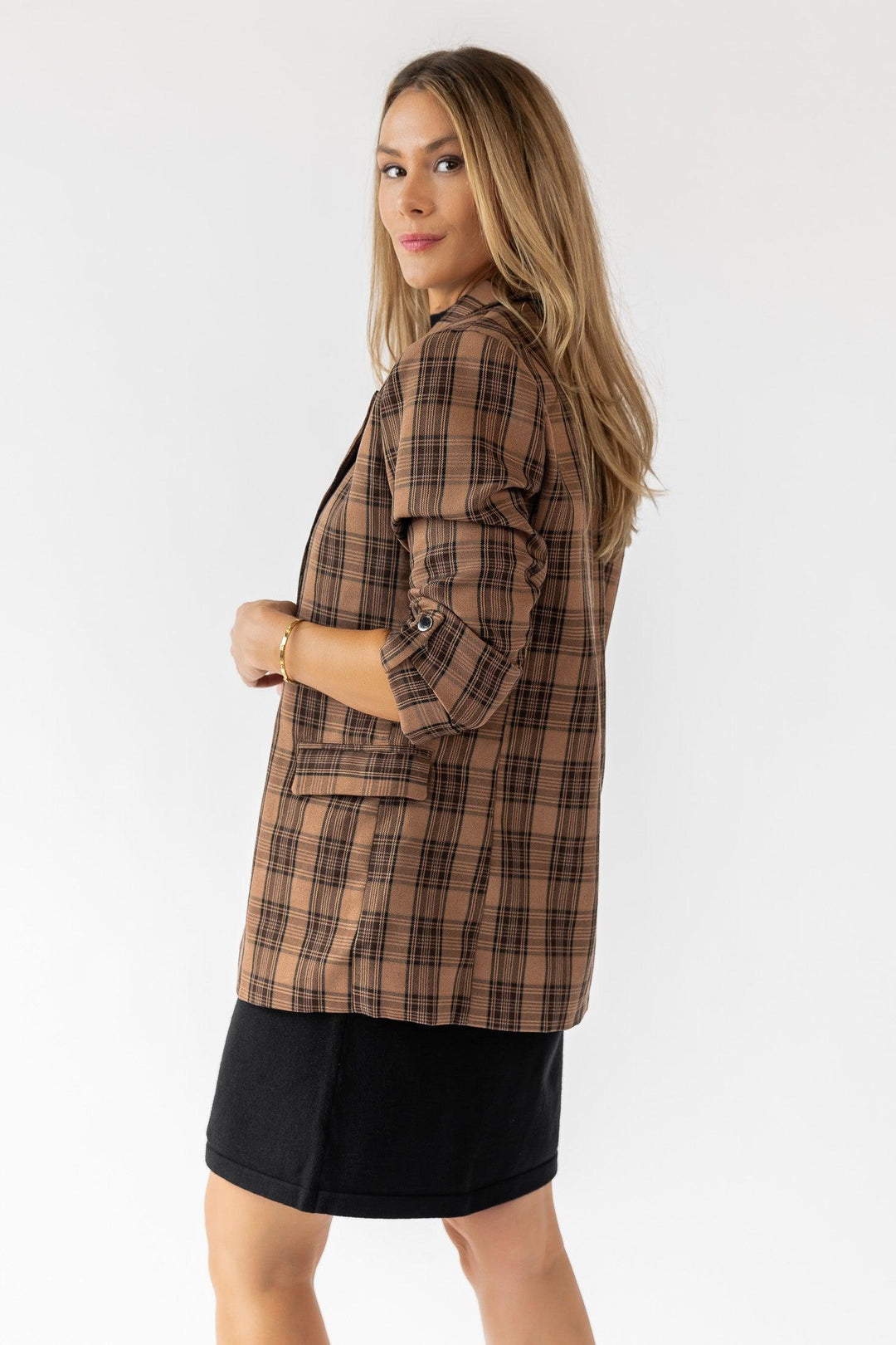 Checklist Chic Plaid Blazer - Final Sale