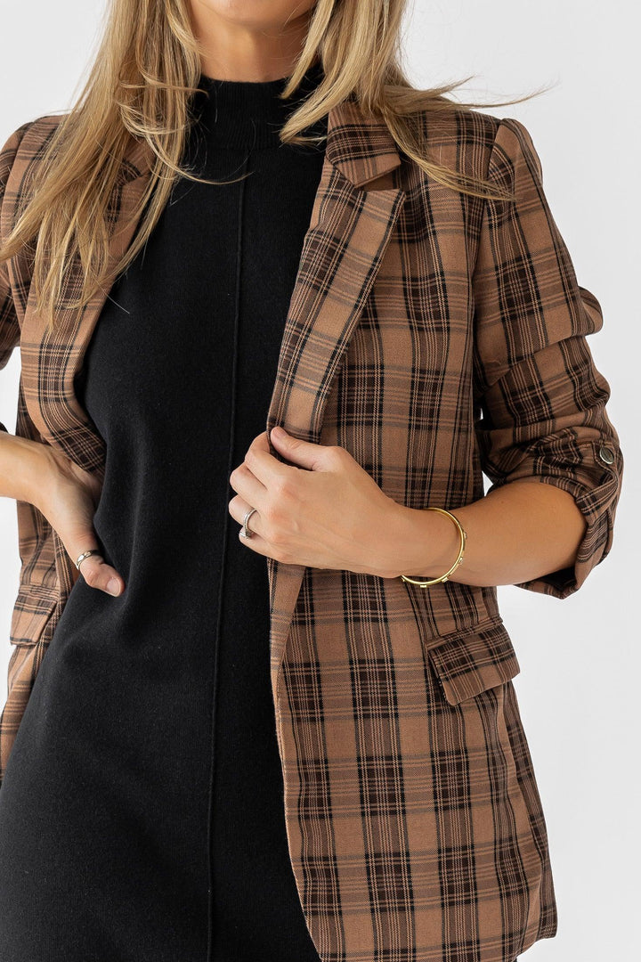 Checklist Chic Plaid Blazer - Final Sale