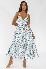 Claremont Floral Jacquard Midi Dress - Final Sale