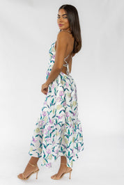 Claremont Floral Jacquard Midi Dress - Final Sale