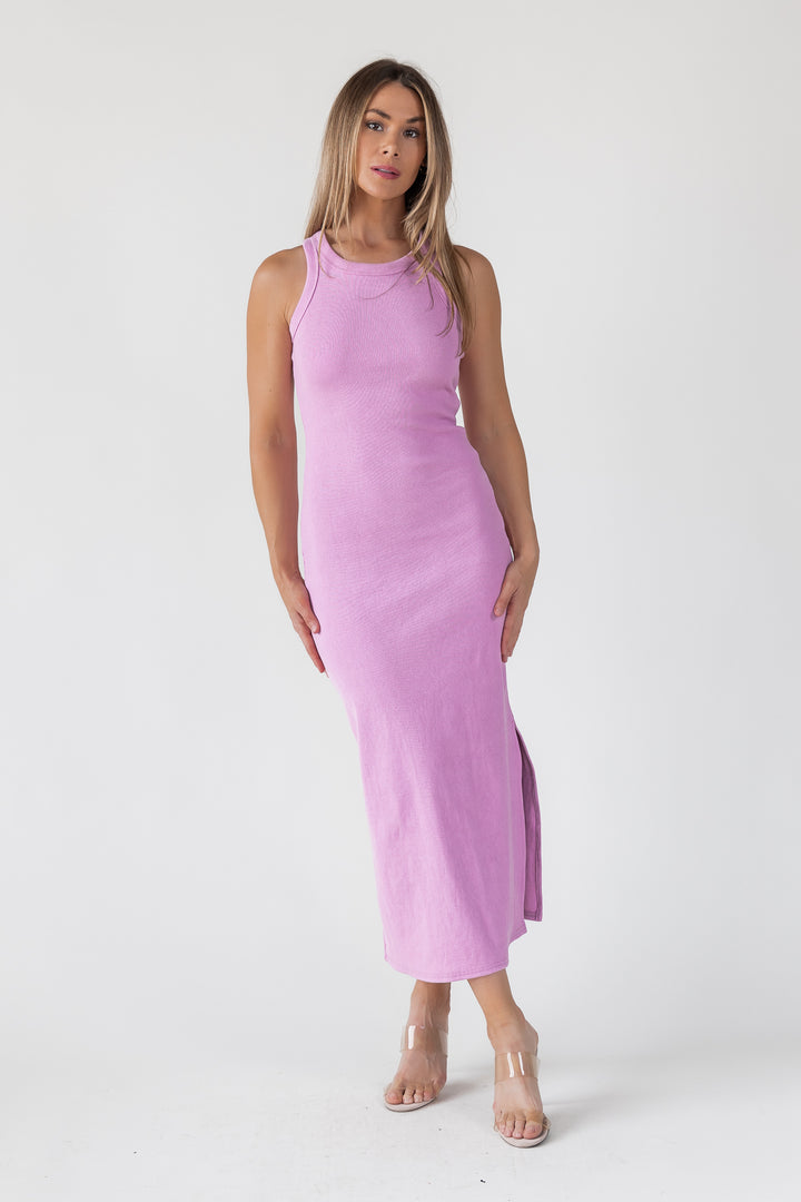 Coty Pink Ribbed Dress