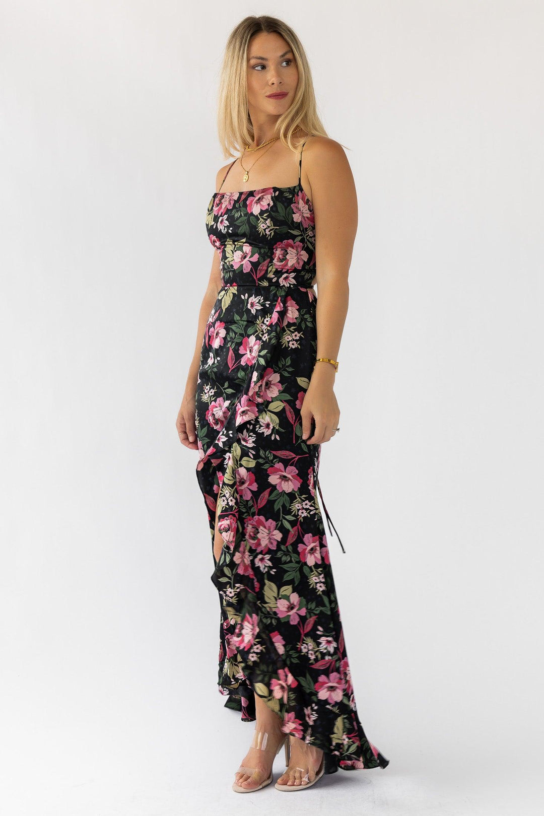 Hathaway Black Floral Maxi Dress - Final Sale