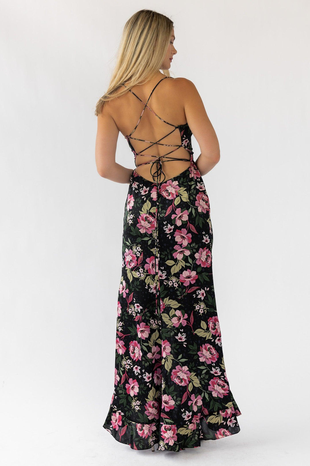 Hathaway Black Floral Maxi Dress - Final Sale