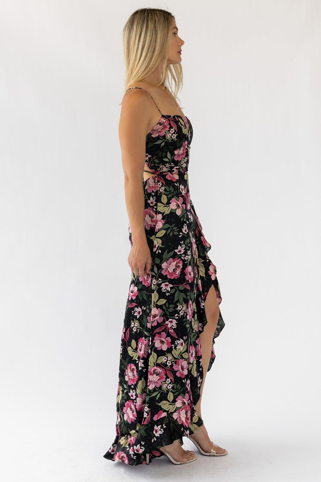 Hathaway Black Floral Maxi Dress - Final Sale