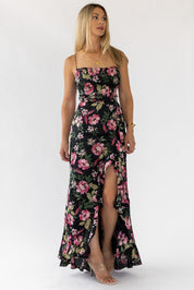 Hathaway Black Floral Maxi Dress - Final Sale