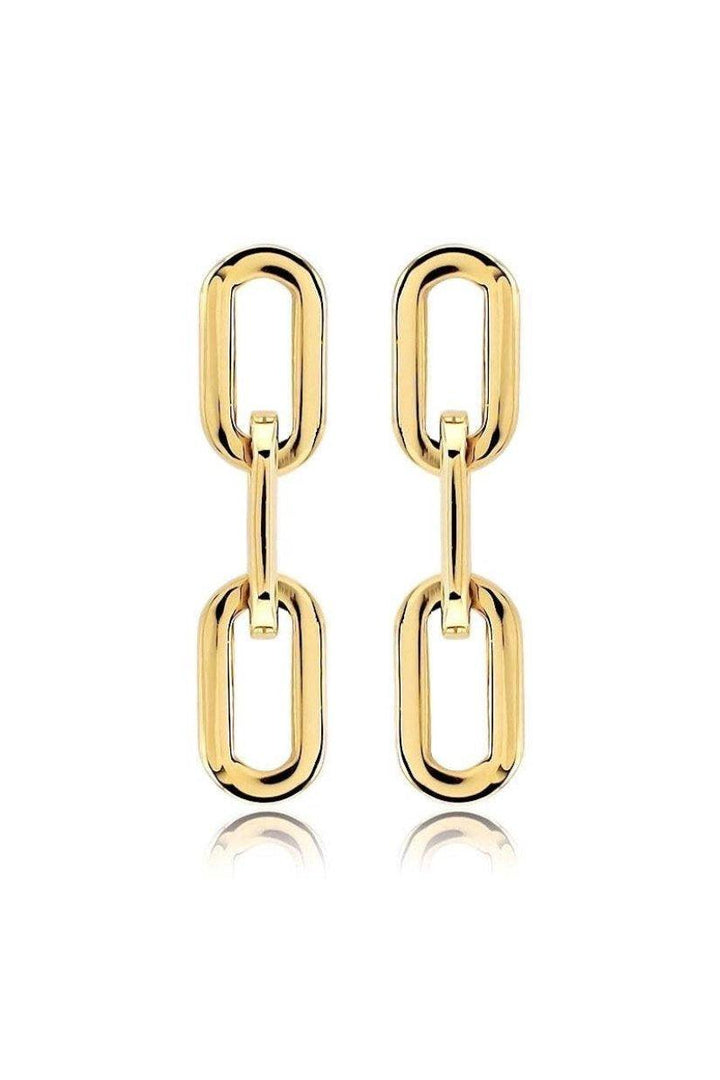 Jenna Gold Link Earrings - Final Sale