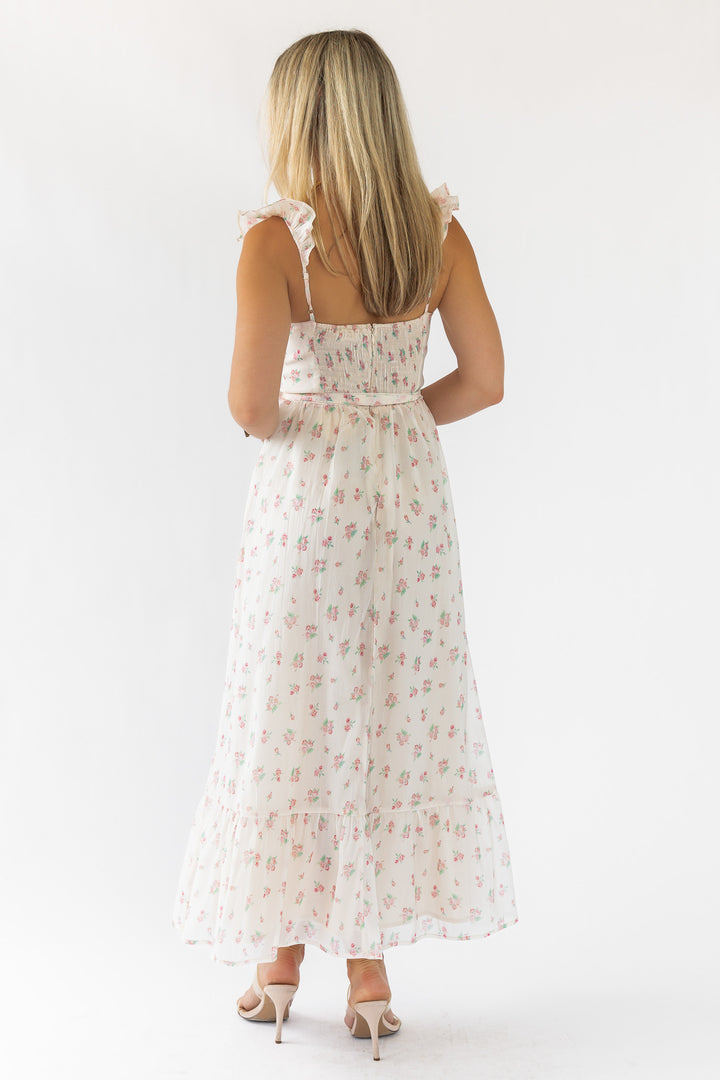 Jesse Blush Floral Corset Dress