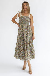 Kelsea Floral Smocked Midi Dress