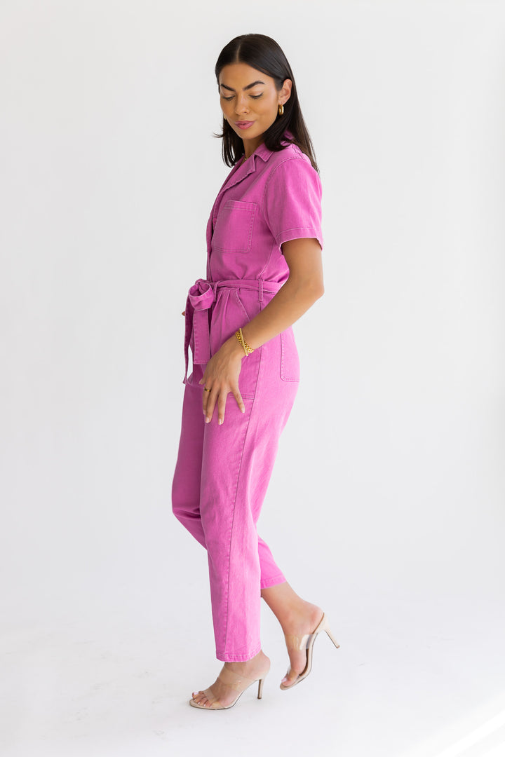 Kendall Pink Washed Jumpsuit