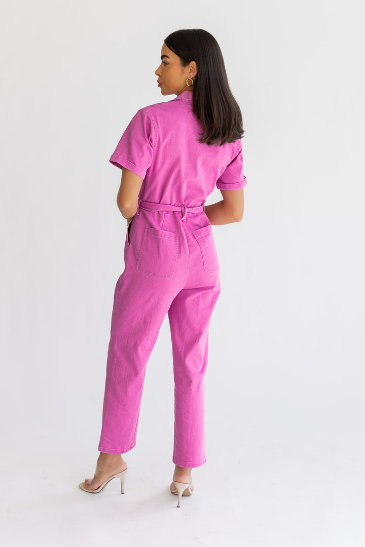 Kendall Pink Washed Jumpsuit