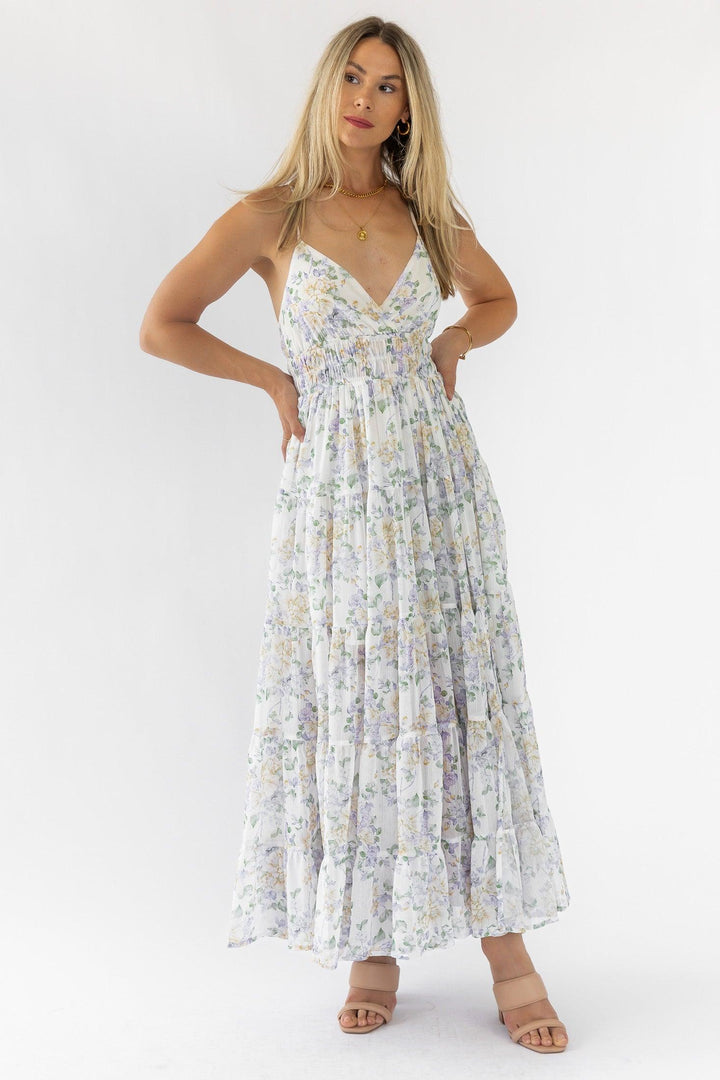 Kinsley Lavender Tiered Maxi Dress - Final Sale