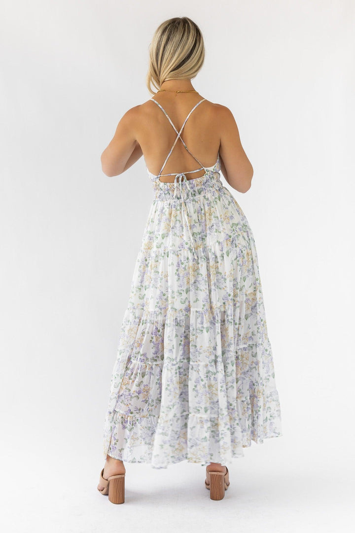 Kinsley Lavender Tiered Maxi Dress - Final Sale