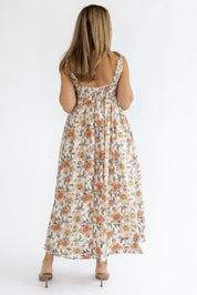 Kirby Floral Ruched Midi Dress