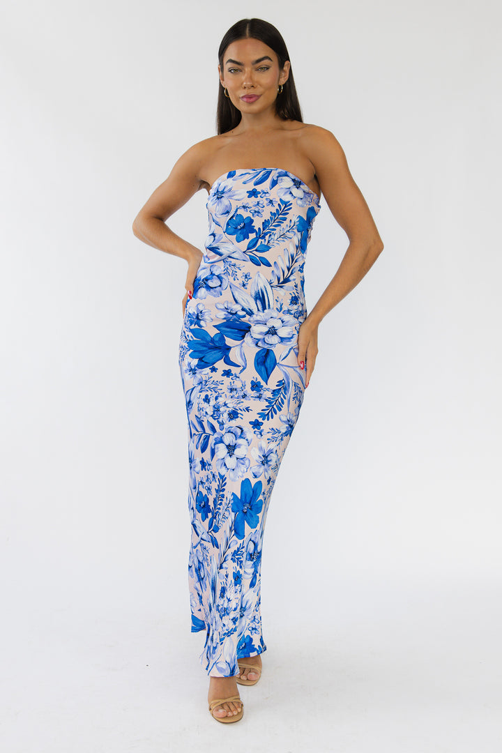 Lawson Blue Floral Maxi Dress