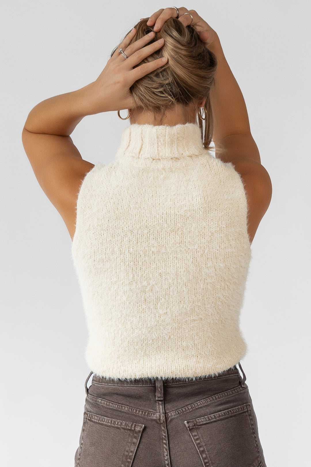 Lexie Sleeveless Turtleneck Sweater