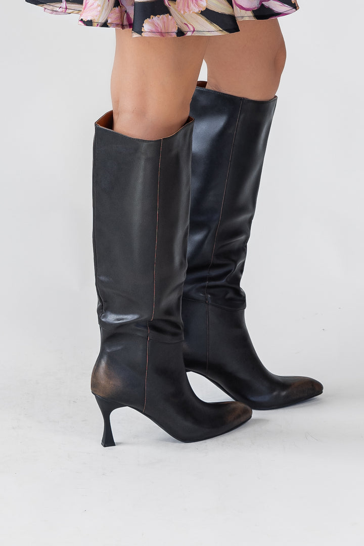 Lexington Black Knee High Boot - Final Sale