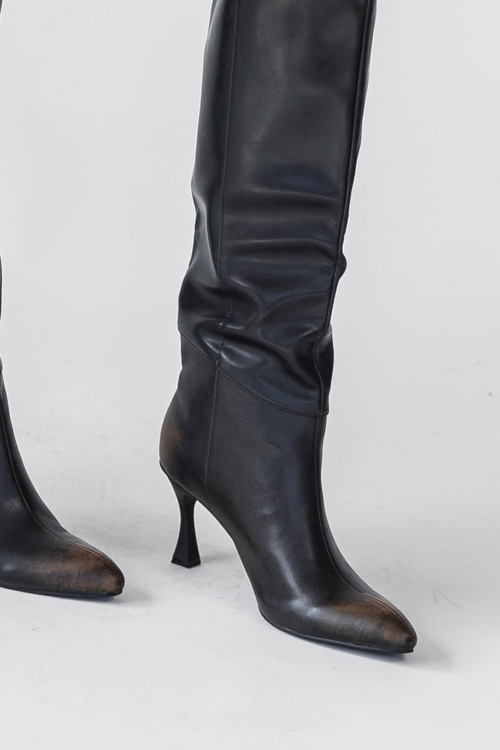 Lexington Black Knee High Boot - Final Sale