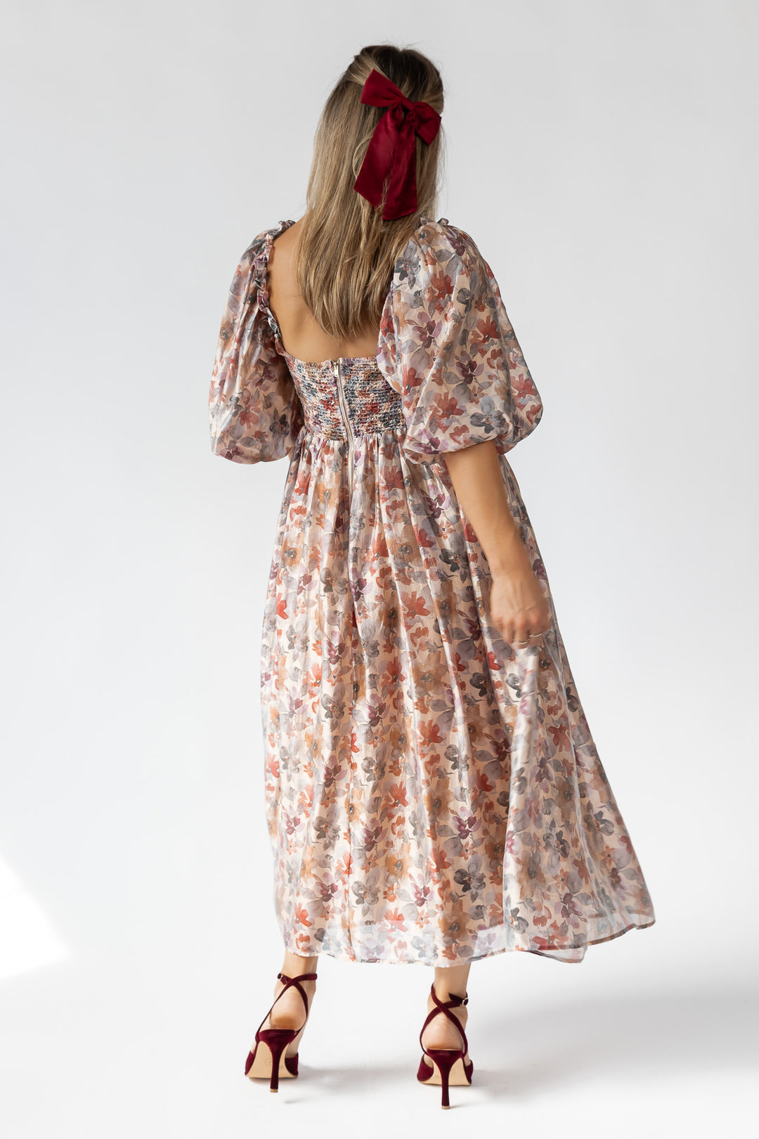 Liliane Floral Smocked Midi Dress