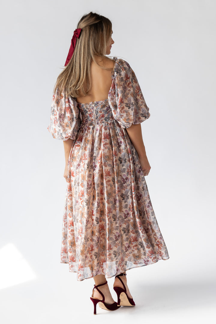 Liliane Floral Smocked Midi Dress