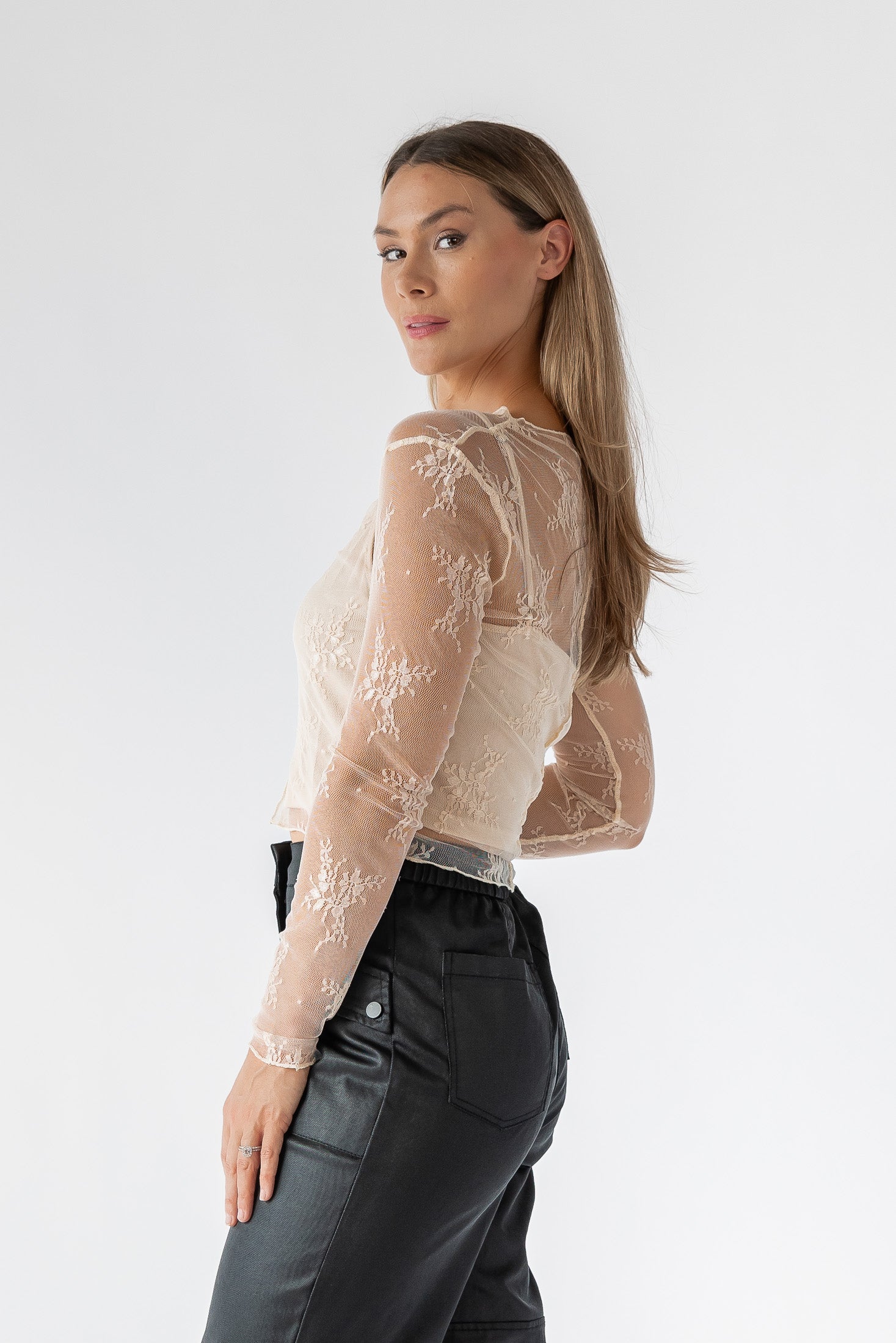 Melody Cream Lace Top