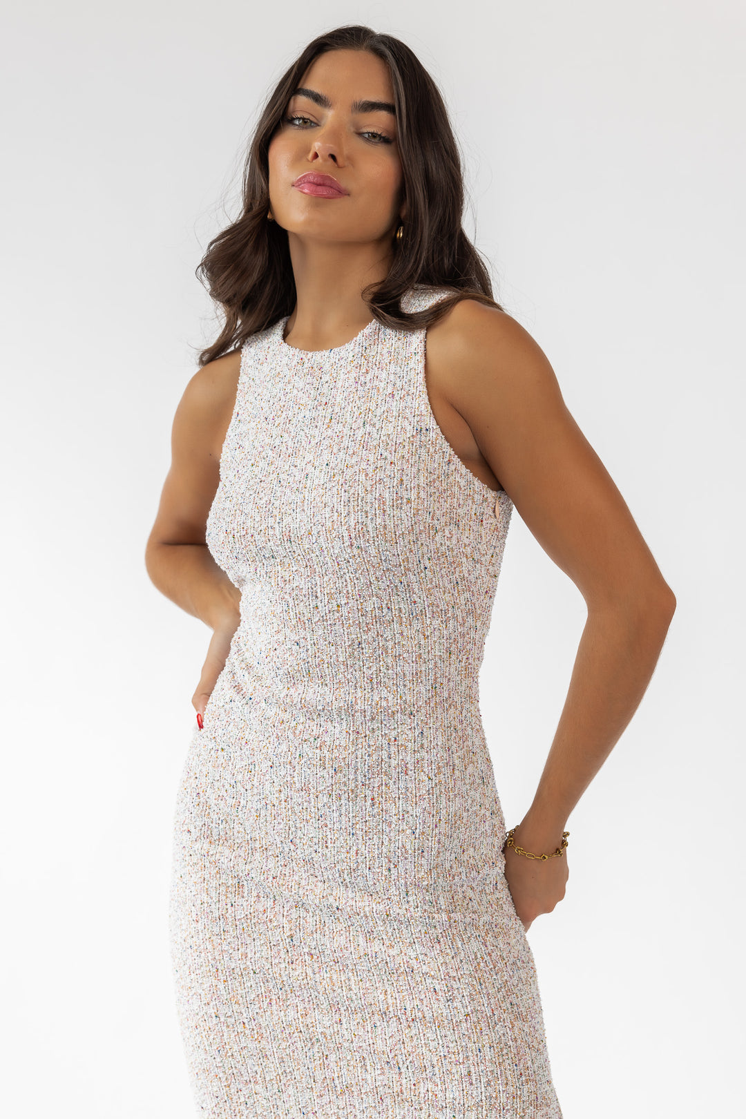 Nora Boucle Midi Dress