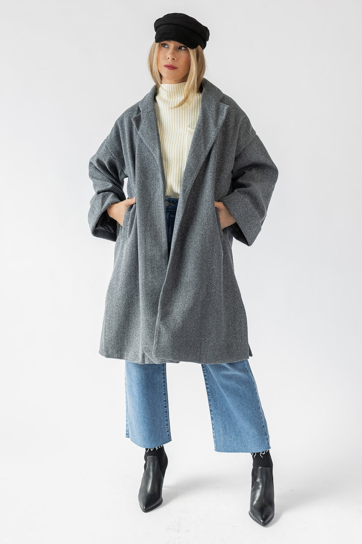 Quincy Grey Oversized Jacket