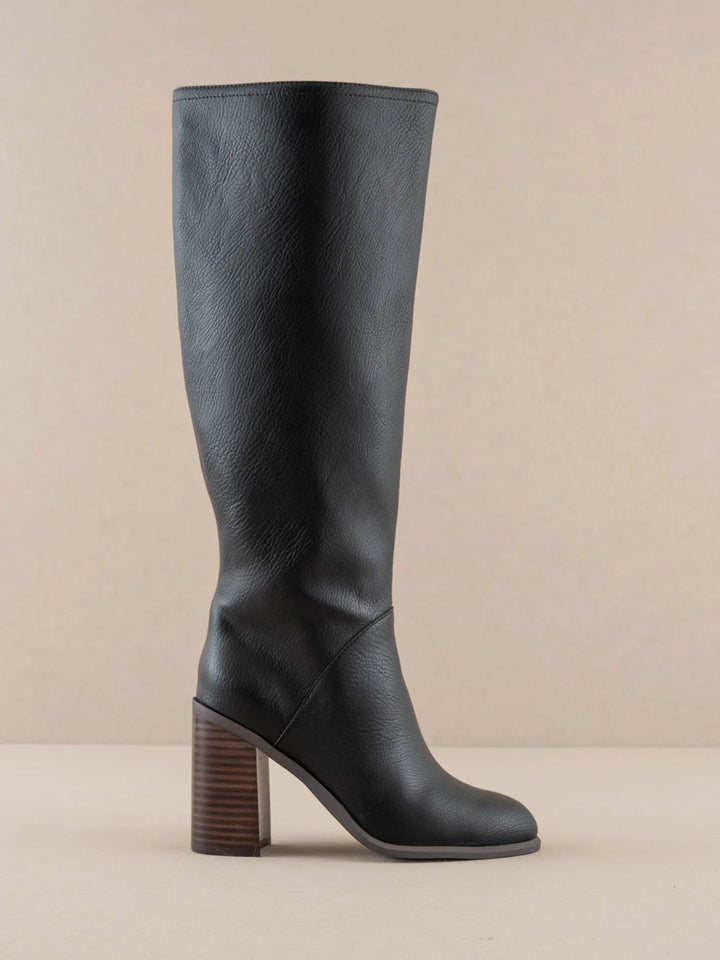 Shiloh Black Block Heel Boot - Final Sale