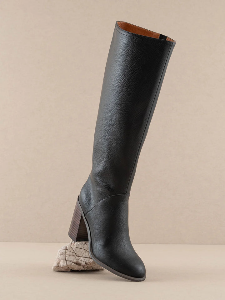 Shiloh Black Block Heel Boot - Final Sale