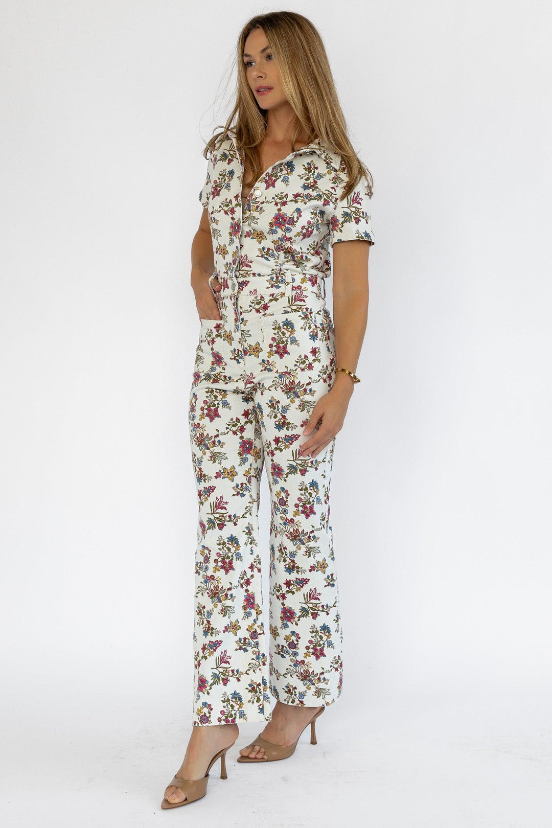 Sadie Floral Print Jumpsuit