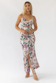 Scarlette Ivory Floral Midi Dress - Final Sale