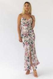 Scarlette Ivory Floral Midi Dress - Final Sale