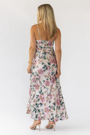 Scarlette Ivory Floral Midi Dress - Final Sale