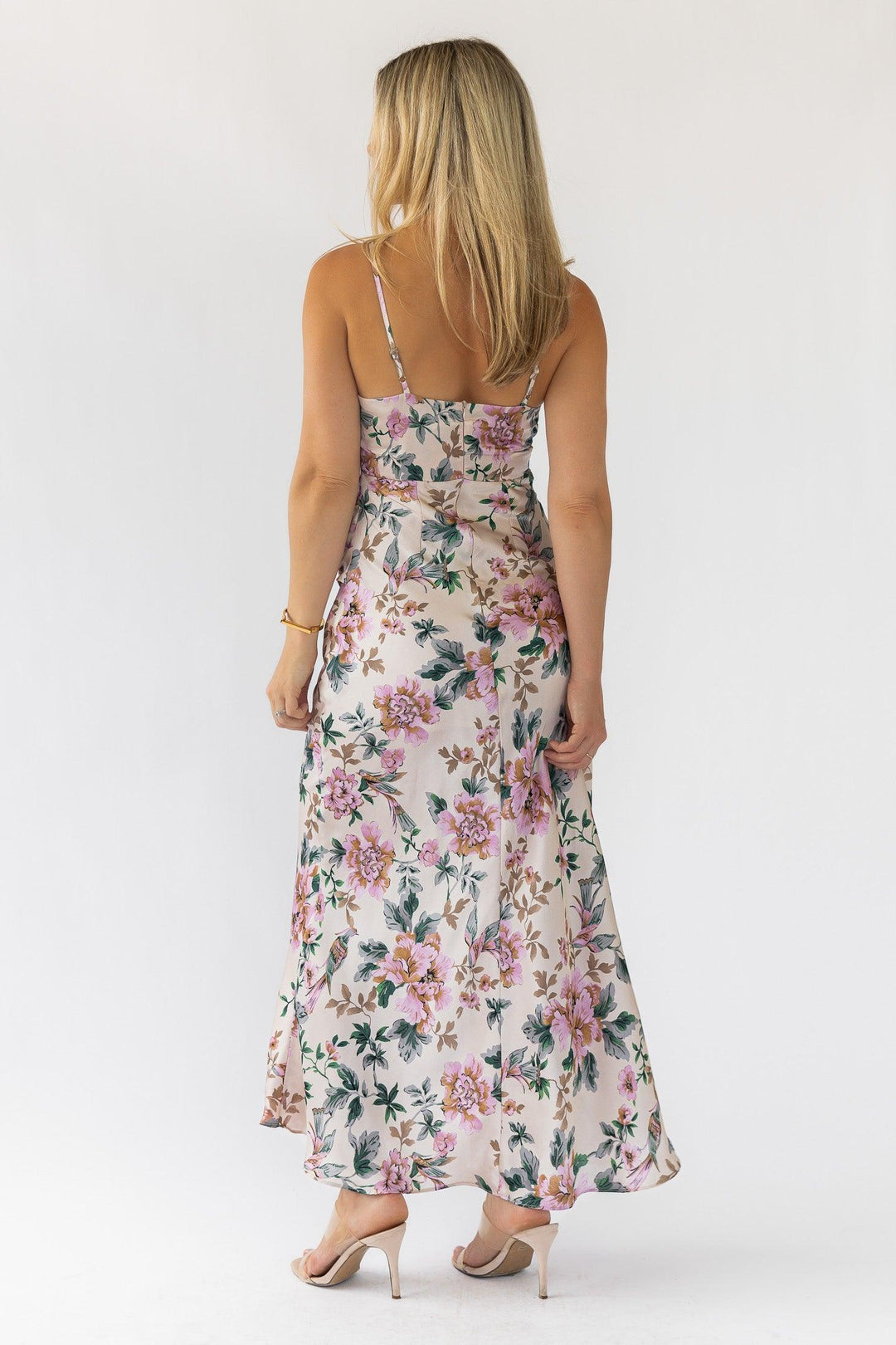 Scarlette Ivory Floral Midi Dress - Final Sale