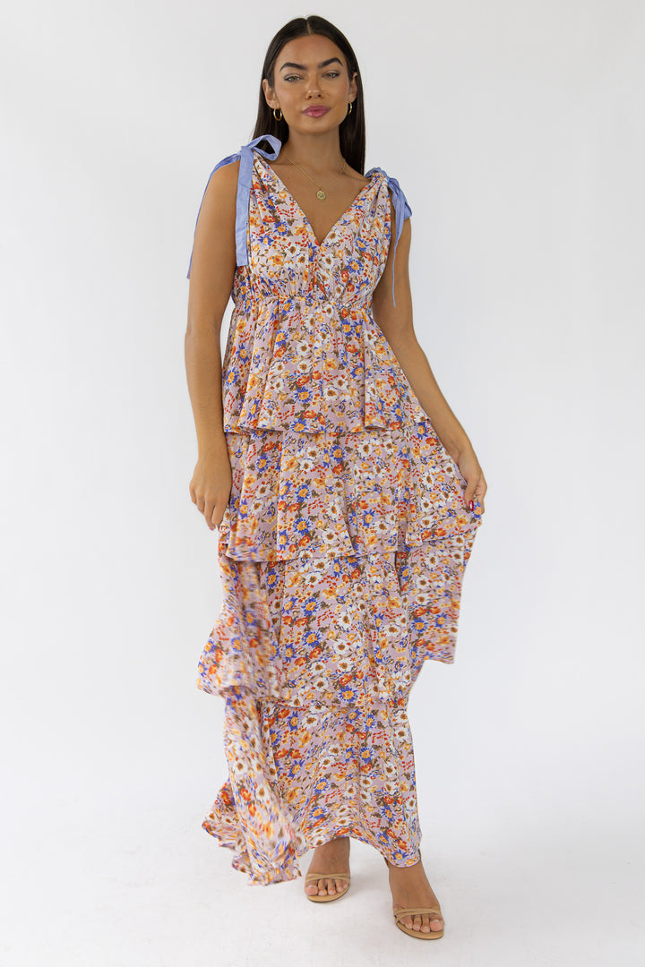 Shaina Rosey Floral Maxi Dress