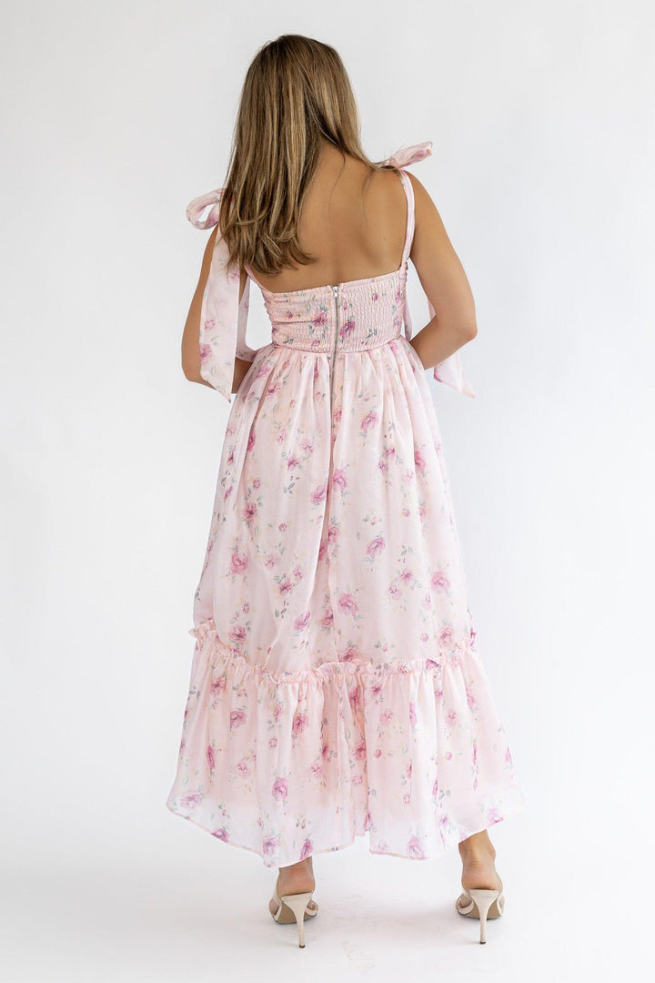 Sweet Serenade Rose Pink Corset Dress