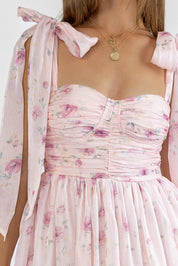 Sweet Serenade Rose Pink Corset Dress - Final Sale