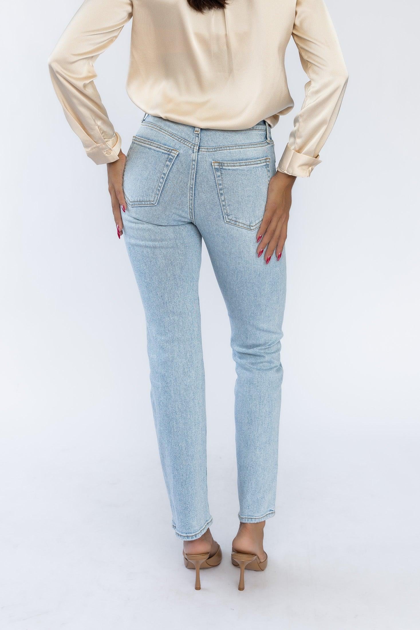 Vanessa Light Wash Straight Denim