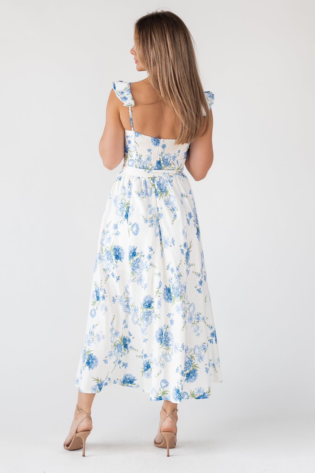 Vara Blue Floral Dress