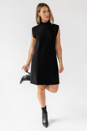 Verona Black Knit Mini Dress